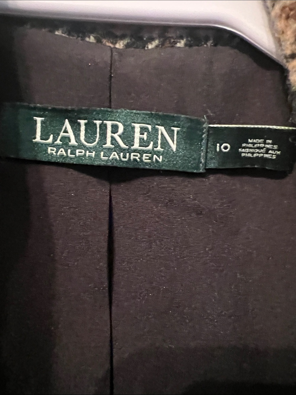 Lauren Ralph Lauren Tweed Blazer with LRL Crest EEEUC - Picture 2 of 14